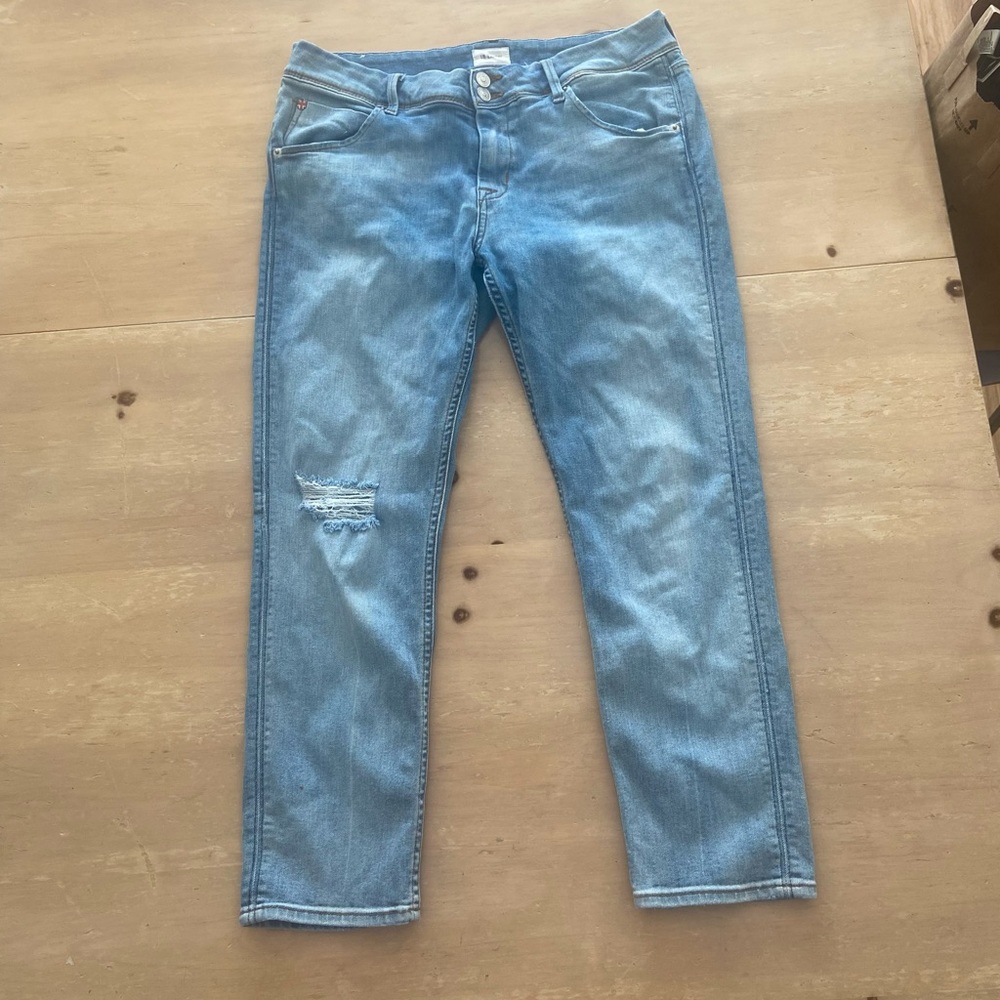 Hudson Collin Skinny Jeans Women’s Size 31 Denim Back Pocket Closure Buttons